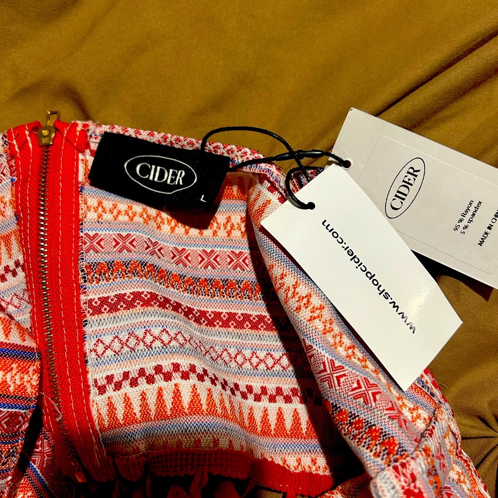 NWT cider skirt and crop top outfit